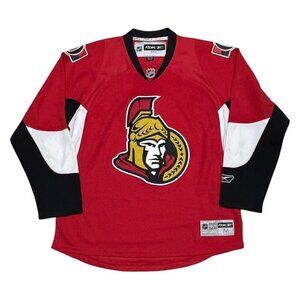 OTTAWA SENATORS Reebok NHL Red Embroidered Hockey Jersey Mens Medium